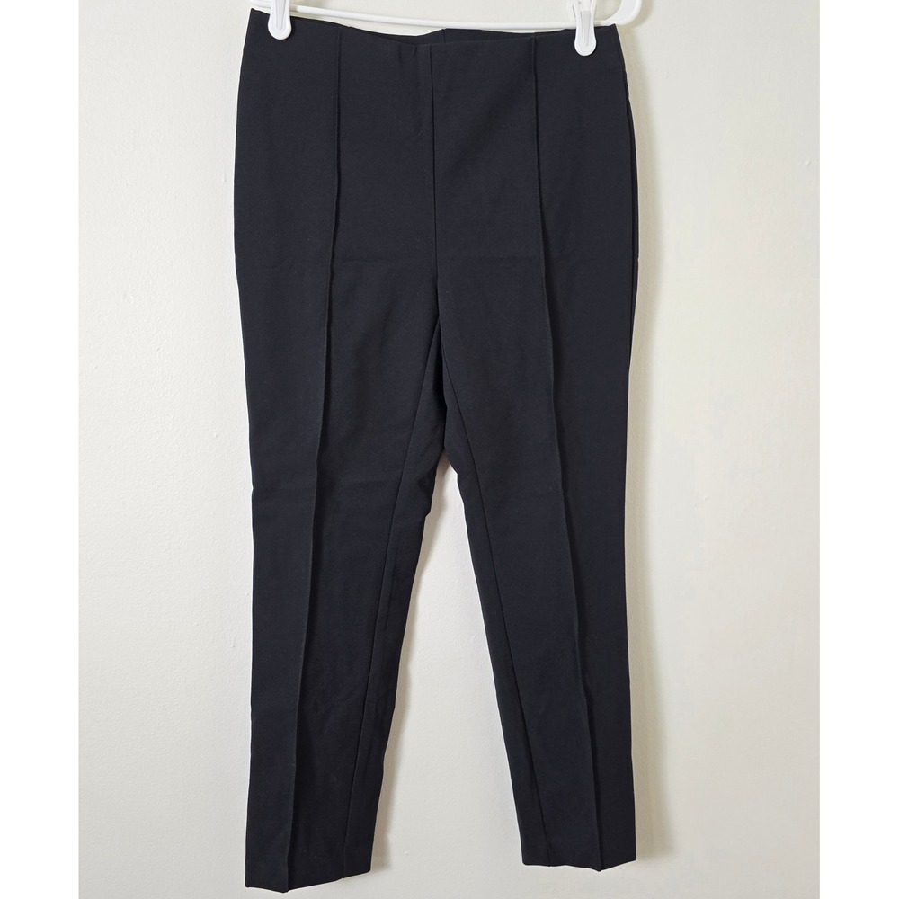 J&L Atelier Pants Pull On Ankle Womens Small High Rise Black